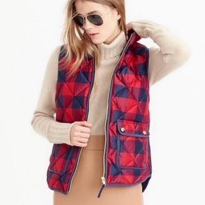 J. Crew Excursion Quilted Vest | Buffalo Check